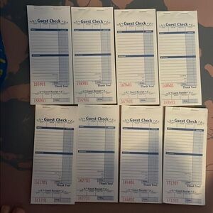 Set of Guest Check Pads